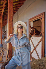 The Denim Embroidery Co-Ord Set