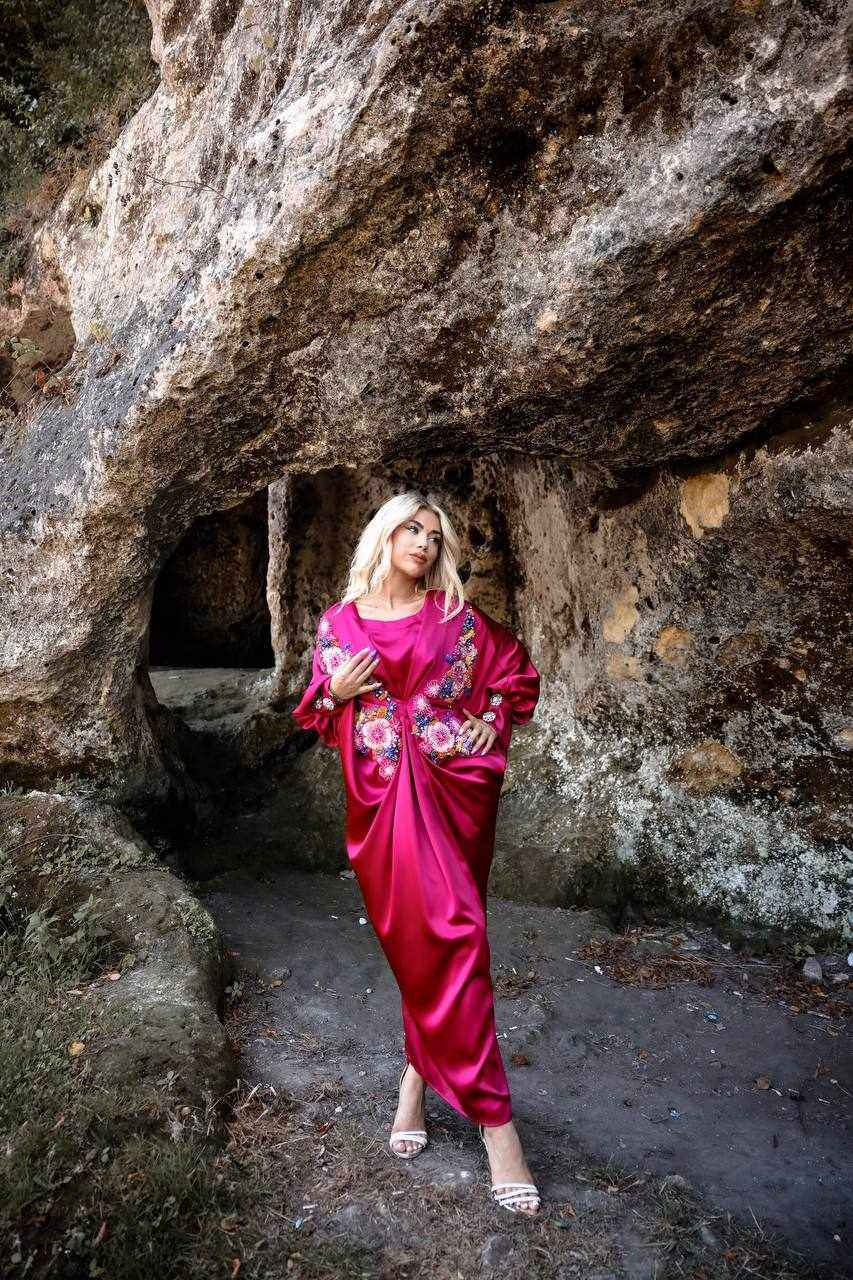 The Opulent Satin Caftan