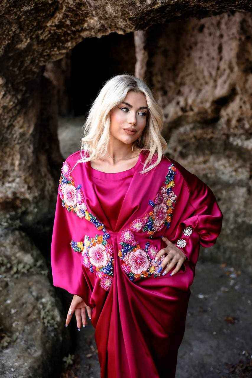 The Opulent Satin Caftan