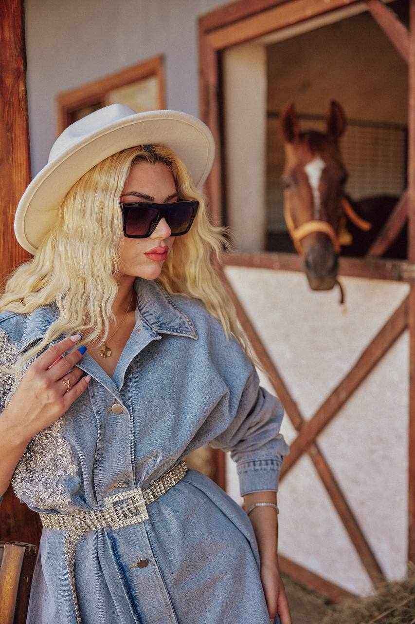 The Denim Embroidery Co-Ord Set