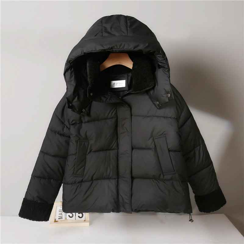 Classic Black Puffer Jacket with Hood