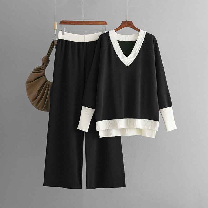 Chic Two-Piece Knitted Lounge Set