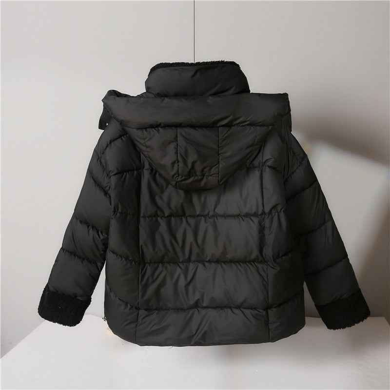 Classic Black Puffer Jacket with Hood