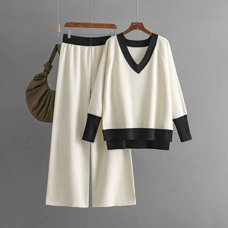 Chic Two-Piece Knitted Lounge Set